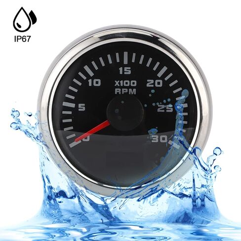 Astibym 2in 3000RPM Tachometer LCD Display for Car Motorcycle Engineering Machinery Outboard Engine, ASTIBYM9Z8RBHN1TV in Saudi Arabia
