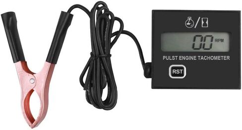 Car Spark Plugs Engine Digital Tach Meter, Motorcycle Electronic Tachometer with Digital Display Timer Gauge, for Small Gasoline Engines, Chainsaw Marine ATV Motorcycle UTV Engine (with Clip) in Saudi Arabia