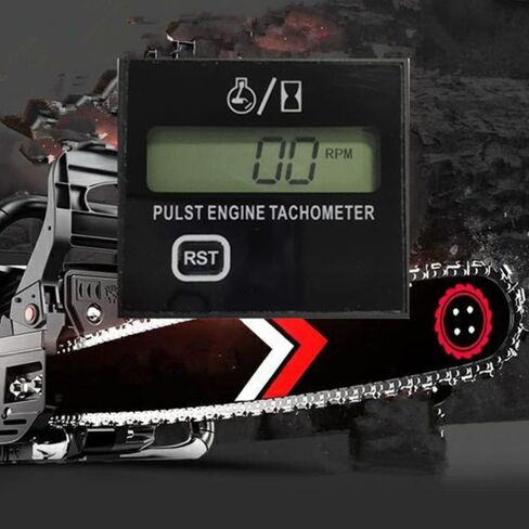 Car Spark Plugs Engine Digital Tach Meter, Motorcycle Electronic Tachometer with Digital Display Timer Gauge, for Small Gasoline Engines, Chainsaw Marine ATV Motorcycle UTV Engine (with Clip) in Saudi Arabia