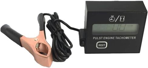 Car Spark Plugs Engine Digital Tach Meter, Motorcycle Electronic Tachometer with Digital Display Timer Gauge, for Small Gasoline Engines, Chainsaw Marine ATV Motorcycle UTV Engine (with Clip) in Saudi Arabia
