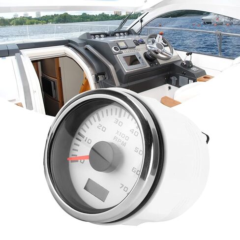 52mm/2.1in Waterproof Pointer Tachometer for Car Truck Boat 9‑32VDC in Saudi Arabia