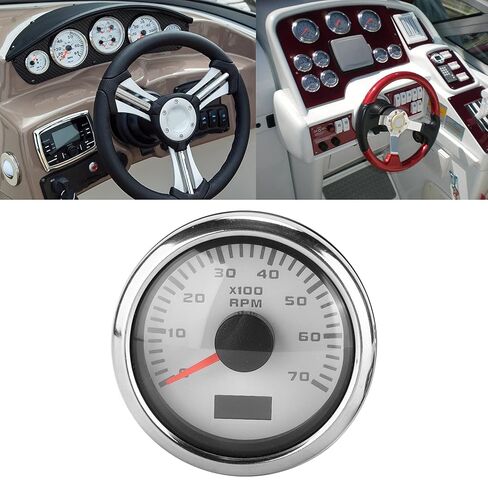 52mm/2.1in Waterproof Pointer Tachometer for Car Truck Boat 9‑32VDC in Saudi Arabia