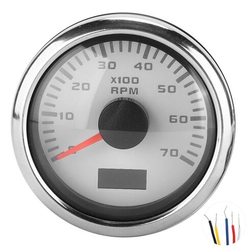 52mm/2.1in Waterproof Pointer Tachometer for Car Truck Boat 9‑32VDC in Saudi Arabia