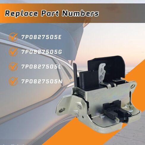 Car Tailgate Boot Trunk Latch Lock Block Compatible with VW Sharan Touareg Seat Alhambra 7P0827505E 7P0827505G 7P0827505L 7P0827505N in Saudi Arabia