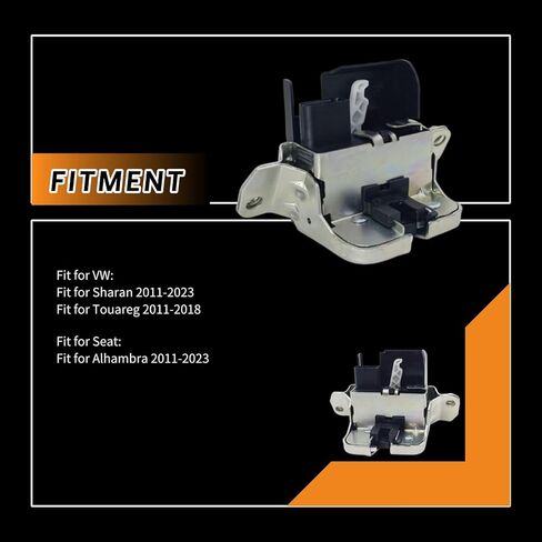 Car Tailgate Boot Trunk Latch Lock Block Compatible with VW Sharan Touareg Seat Alhambra 7P0827505E 7P0827505G 7P0827505L 7P0827505N in Saudi Arabia
