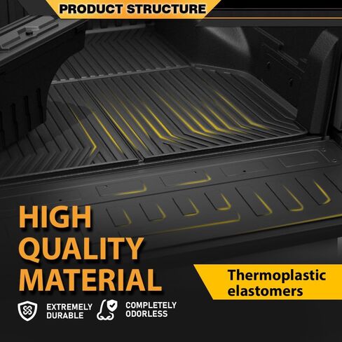 Tailgate Liner Compatible with Chevy Silverado 1500 2500HD LD 1500 2014-2019, Fit GMC Sierra 1500 2500HD 1500 Limited 2014-2019 Tailgate Mat in Saudi Arabia