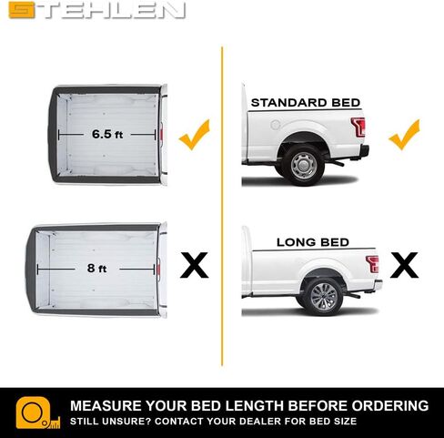 Stehlen 642167829966 متوافق مع 1997-2003 Ford F150 / 1997-1999 F250 Light Duty / 2004 F150 Heritage 6.5 قدم (78 بوصة) سرير مطاطي من الألماس على شكل شاحنة - أسود in Kuwait