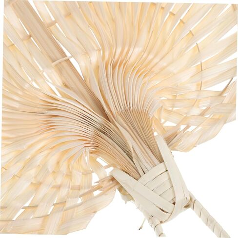 Artisanal Heart Shape Fan Handmade Vietnamese Cattail Leaf Vintage Decorative Fan for Party in Saudi Arabia