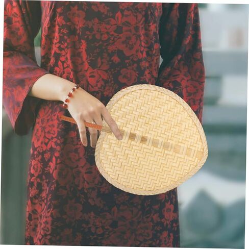GALPADA الصيف الخيزران المنسوجة المحمولة مروحة خفيفة الوزن النمط الصيني مروحة اليد للبالغين لتبريد الرقص الدعائم ديكور المنزل والاستخدام الصيف في الهواء الطلق in Saudi Arabia