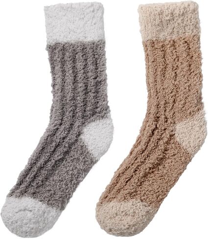 جوارب Tavaleu Fuzzy للنساء، جوارب منفوشة للنساء، جورب شتوي مريح، شبشب دافئ للنوم في المنزل للنساء in Kuwait