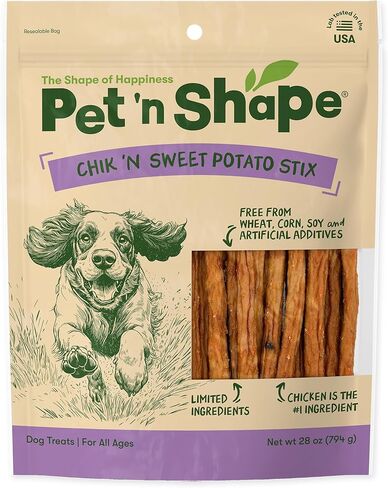 Pet 'n Shape Chik 'n Sweet Potato Stix Dog Treats – Made and Sourced in the USA - 14 Ounce in Kuwait