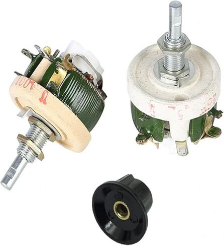 BC1 High Power Wirewound Potentiometer Rotary Rheostat Disk Ceramic Variable Resistor 25w 5R 10R 20R 50R 100R 200R 300R 500R 1K(300R) in Saudi Arabia