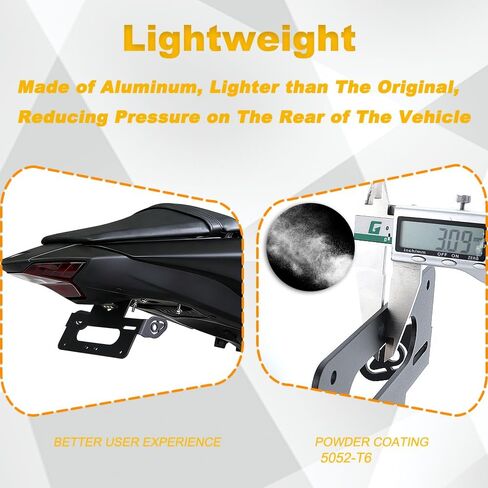 مزيل الحاجز مناسب لـ YZF-R25/MT-03 15-24، YZF-R3/MT-25 15-25 الذيل مرتب مع ضوء لوحة ترخيص LED in Kuwait