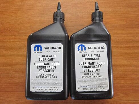 Mopar Chrysler Dodge Jeep Ram 2 Quarts SAE 80W-90 Gear & Axle Lubricant OEM in Saudi Arabia