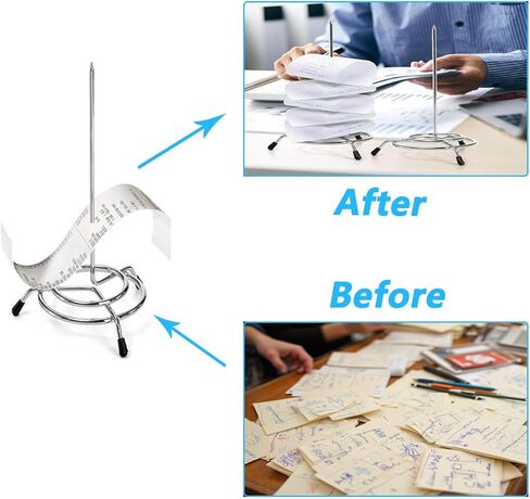 5 قطع من دبابيس استلام التذاكر، حامل إيصالات التذاكر من الفولاذ المقاوم للصدأ، حامل فاتورة الشيك، حامل ورق قضيب الشوكة in Kuwait