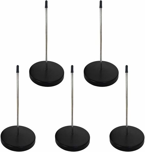 5-Pack Metal Receipt Spike Holder - Heavy Duty Bill Organizer for Restaurant, Office & Kitchen | Anti-Tip Paper Spikes with Safety Tips in Kuwait