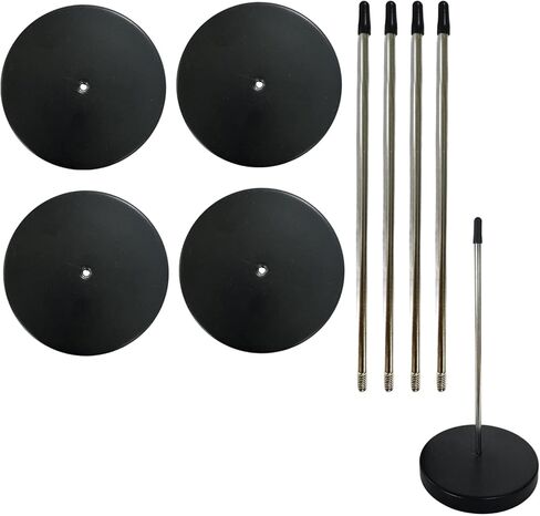 5-Pack Metal Receipt Spike Holder - Heavy Duty Bill Organizer for Restaurant, Office & Kitchen | Anti-Tip Paper Spikes with Safety Tips in Kuwait