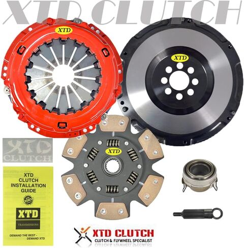 مجموعة قابض السباق XTD المرحلة 3 + عجلة طيران مولي من الكروم متوافقة مع 1998-2002 Toyota Altezza RS200؛ SXE10 (2.0 لتر DOHC 4 سلندر 3S-GE 6 سرعات) in Saudi Arabia