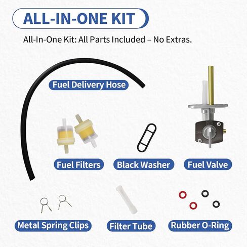 Fuel Petcock Valve for Yamaha TTR 125 225 230 250 YFM Big Bear 250 350 WR 250Z 250F 400F 450F YFM Kodiak 400 450 Kawasaki KLT 110 160 185 Suzuki Polaris Predator 500 in Kuwait