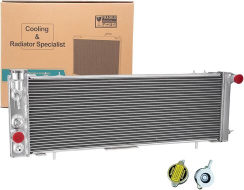 3 Row Aluminum Radiator Replacement for 1984-2001 Jeep Cherokee XJ Laredo,1986-1992 Jeep Comanche,1984-1990 Jeep Wagoneer 2.1L 2.5L 2.8L 4.0L in Kuwait