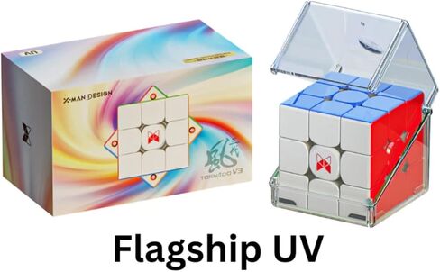 Cuberspeed X-Man Tornado V3 M Flagship 3x3 Stickerless Speed Cube Tornado v3 core Magnet 3x3 stickerless Magnetic Cube Tornado 3x3x3 Cube 3x3 Magnetic Core Flagship in Kuwait