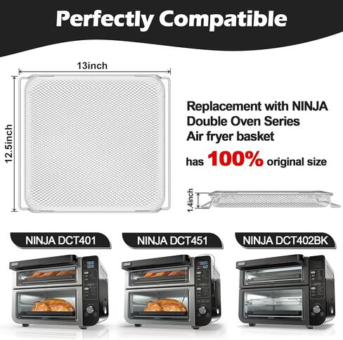 صينية خبز من الفولاذ المقاوم للصدأ وسلة مقلاة هوائية متوافقة مع أجزاء وملحقات مقلاة الهواء كويزينارت TOA-060 وTOA-065 (مع موديلات مقلاة هوائية كويزينارت TOA-060 وTOA-065) in Kuwait