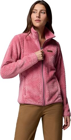 Columbia Women's Fire Side II Sherpa Full Zip Fleece Jacket, Rosette, Small in Saudi Arabia