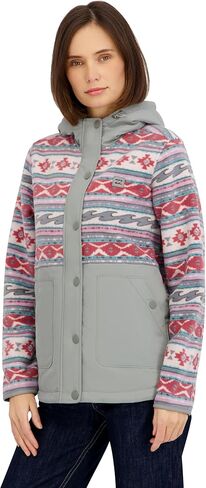 Billabong Women's Sherpa Bonded Polar Fleece Quilted Tech Jacket in Saudi Arabia