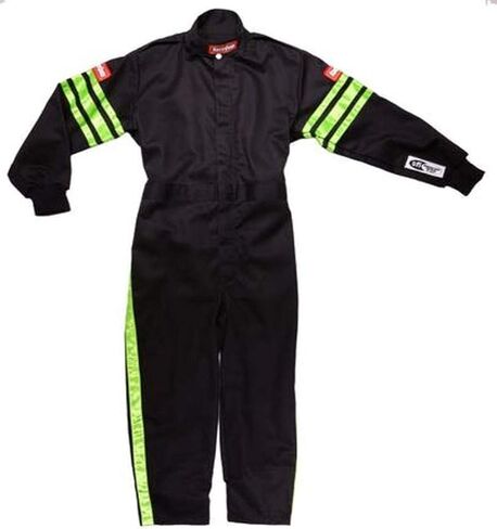 RaceQuip Racing Driver بدلة حريق قطعة واحدة طبقة واحدة SFI 3.2A/ 1 أخضر جونيور XX-Large 1950797 in Kuwait