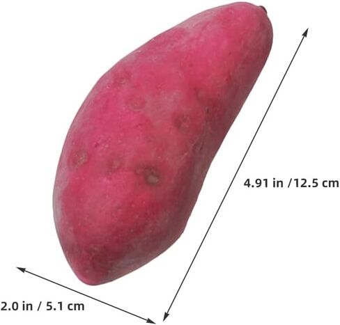 8pcs Lifelike Artificial Sweet Potatoes Realistic Fake Sweet Potato Models for Photography Props and Window Displays for Home Decor and Commercial Use in Saudi Arabia