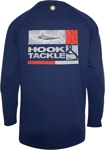 قميص الصيد Marlin Groove L/S UV للرجال من Hook & Tackle in Kuwait