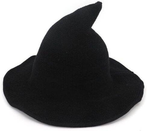 Halloween Witch Hat Men's and Women's Wool Knit Hat Fashion Solid Diversified Along The Girlfriend Gifts in Saudi Arabia