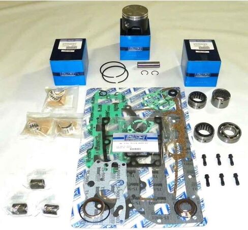 Rareelectrical New .020 Over 3.207" Powerhead Rebuild Kit Compatible With Johnson/Evinrude 3 Cyl 3.187 Bore Looper 50-70Hp 1986-2001 3 Cyl 3.187 Bore Looper 65Hp 1987-2001 By 100-120-12 in Saudi Arabia