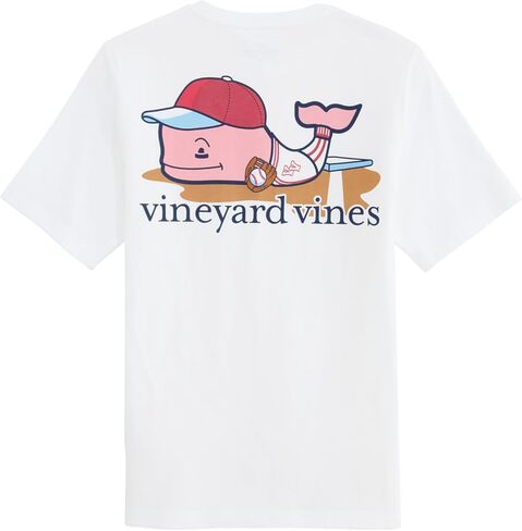 Vineyard Vines Boys Boys' First Base Whale Short Sleeve Pocket Tee in Saudi Arabia