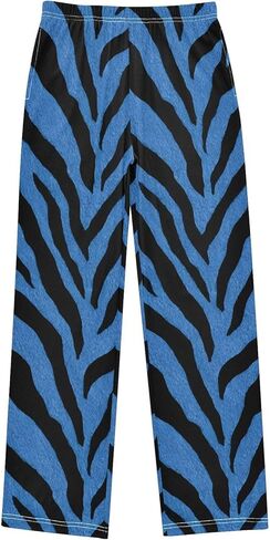 Pajama Pants - Teddy Bear Bow Pattern Soft PJ Bottoms for Sleepwear Size 6-14 in Saudi Arabia