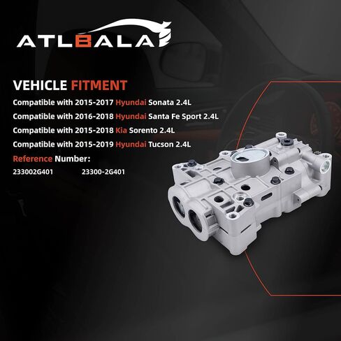 23300-2G401 19Teeth Oil Pump Shaft Balance Assembly Compatible with Hyundai Sonata 2.4L 2015–2017, Santa Fe Sport 2.4L 2016–2018, Tucson 2.4L 2015–2019, Compatible with Kia Sorento 2.4L 2015–2018 in Kuwait