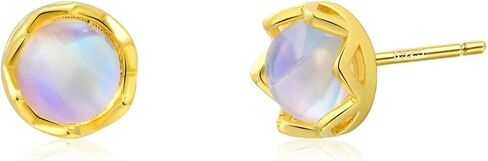 925 Sterling Silver Moonstone Stud Earrings for Women Girls Handmade Birthstone Earrings Moonstone Jewelry in Saudi Arabia