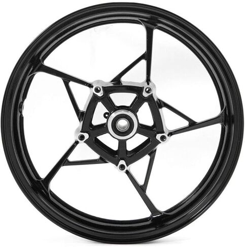 Motorcycle Front Hub 17x3.5inch Gloss Black Aluminum Compatible With Z900 Z650 650 17-24 23 in Saudi Arabia