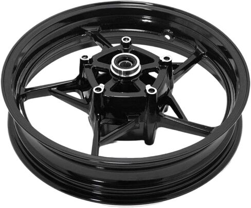 Motorcycle Front Hub 17x3.5inch Gloss Black Aluminum Compatible With Z900 Z650 650 17-24 23 in Saudi Arabia