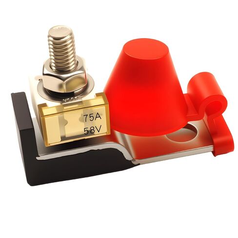 Single Stud M8 (5/16") 58V Terminal Block Fuse 350A HABF Battery Fuse Marine Rated Battery Fuse Block for RV, Truck, Boat, and Heavy-Duty Vehicles in Saudi Arabia