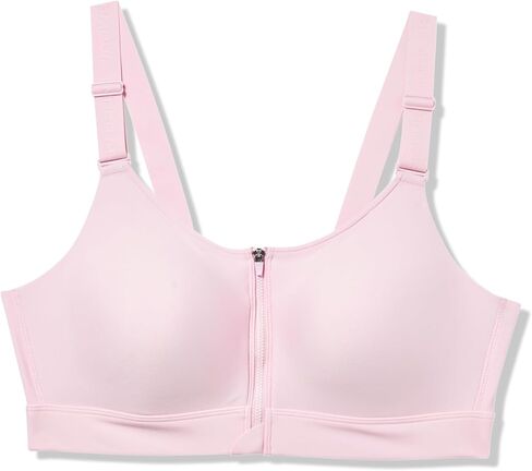 Under Armour Womens Infinity High Impact Zip Sports Bra, (100) White / / Black, Large D-DD in Kuwait