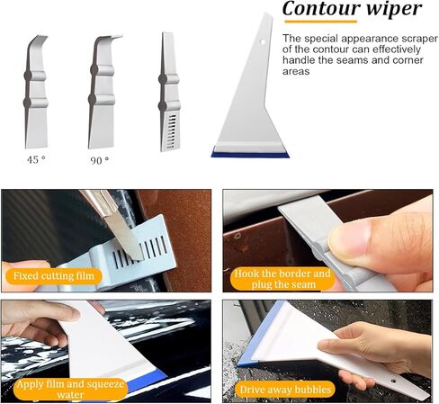 51PCS Car Window Tint Tools Kit, Vehicle Glass Protective Film Wrapping Set, Automotive Window Tinting Vinyl Wrap Installation Kit, Universal for Automobile RV Truck in Saudi Arabia