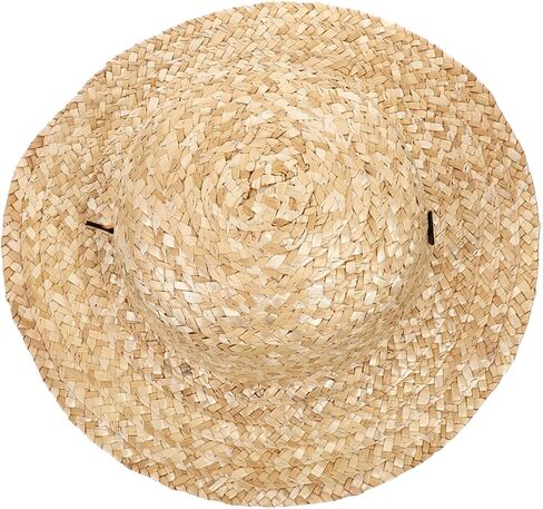 Kids Outdoor Straw Hat for Boys and Girls Summer Beach Sun Protection Hat for Toddler Travel and Outdoor Activities Khaki in Saudi Arabia