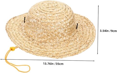 Kids Outdoor Straw Hat for Boys and Girls Summer Beach Sun Protection Hat for Toddler Travel and Outdoor Activities Khaki in Saudi Arabia
