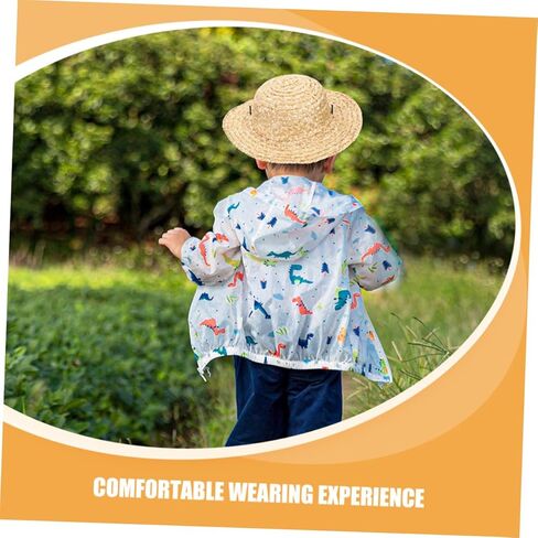 Kids Outdoor Straw Hat for Boys and Girls Summer Beach Sun Protection Hat for Toddler Travel and Outdoor Activities Khaki in Saudi Arabia