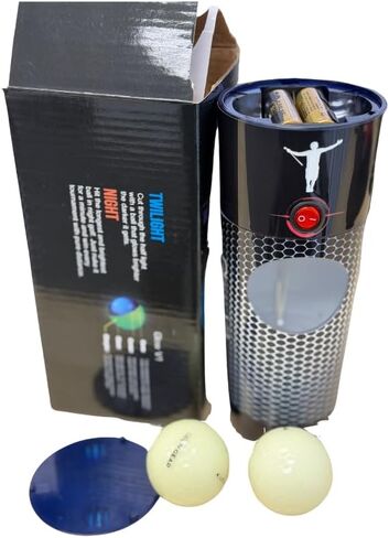 الجولف - مجموعة مصابيح شاحن كرات الجولف المتوهجة GlowV1 مع عبوات من كرات الجولف المتوهجة في الظلام، كرات جولف مضيئة قابلة لإعادة الشحن، ملحقات جولف للنساء والرجال، تتضمن 4 بطاريات AA in Kuwait