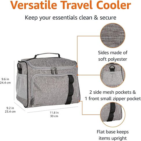 Amazon Basics Soft Waterproof Lightweight Cooler Lunch Bag, 24 Can Capacity in Saudi Arabia