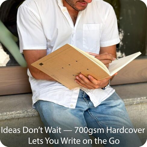 مجموعة دفاتر ملاحظات مبطنة مقاس A4 من le vent - 4 عبوات من المجلات الورقية المسطرة، 100 صفحة، 100 جرام في المتر المربع، مسطحة، صديقة للبيئة، غلاف فني مقاس 8.5 × 11 للمدرسة والمكتب والطلاب in Kuwait