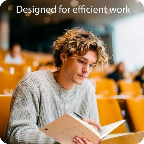 مجموعة دفاتر ملاحظات مبطنة مقاس A4 من le vent - 4 عبوات من المجلات الورقية المسطرة، 100 صفحة، 100 جرام في المتر المربع، مسطحة، صديقة للبيئة، غلاف فني مقاس 8.5 × 11 للمدرسة والمكتب والطلاب in Kuwait