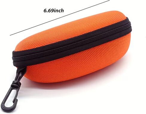 EVA Hard Shell Sunglasses Case with Oxford Cloth Cover - Shockproof Glasses Storage Pouch for Travel in Saudi Arabia